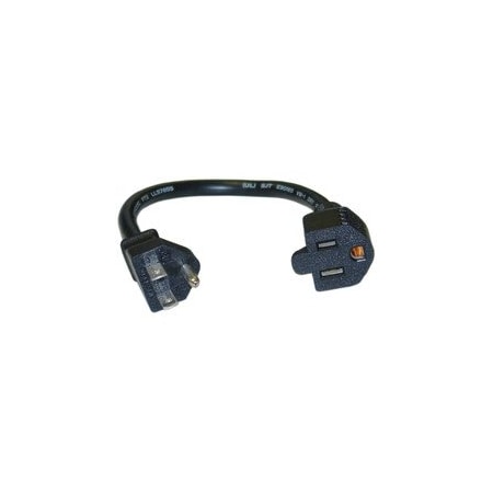 Cable Wholesale Extension Cord, 16 AWG, 1 Outlets, 5-15R, Black, 5-15P, 1 ft 10W1-04201-16